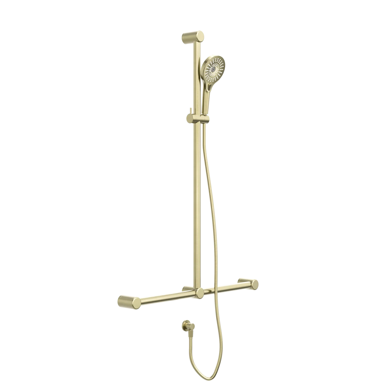 Mecca Care 32mm T Bar Grab Rail And Adjustable Shower Rail Set 1100x750mm - Image 3