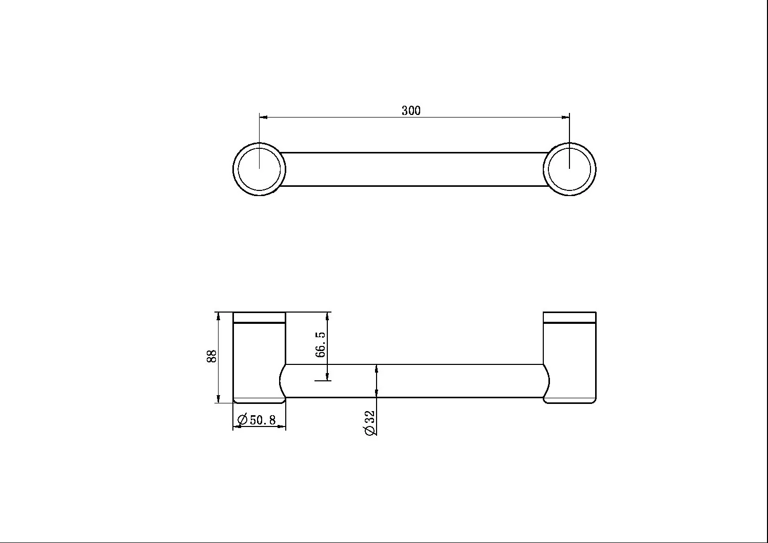 Mecca Care 32mm Grab Rail 300mm - Image 13