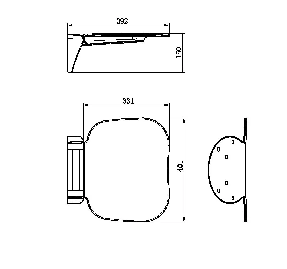Mecca Care Shower Seat 400×330MM - Image 7