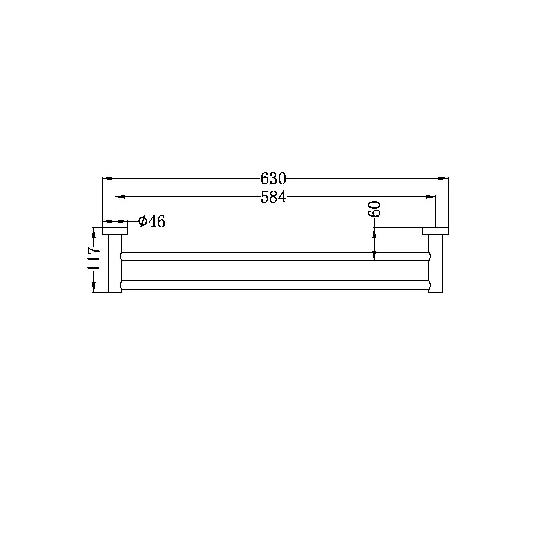 Mecca Double Towel Rail - Image 10