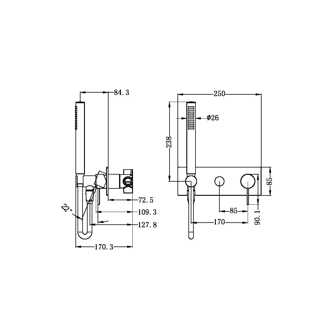 Mecca Shower Divertor Mixer System - Image 9