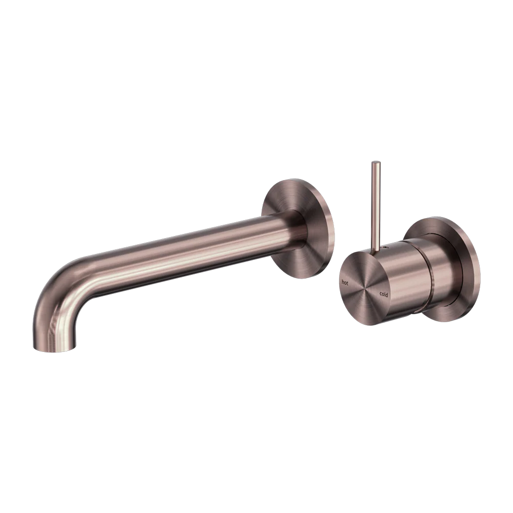 Mecca Wall Basin/bath Mixer Separate Back Plate Handle Up 260mm - Image 6