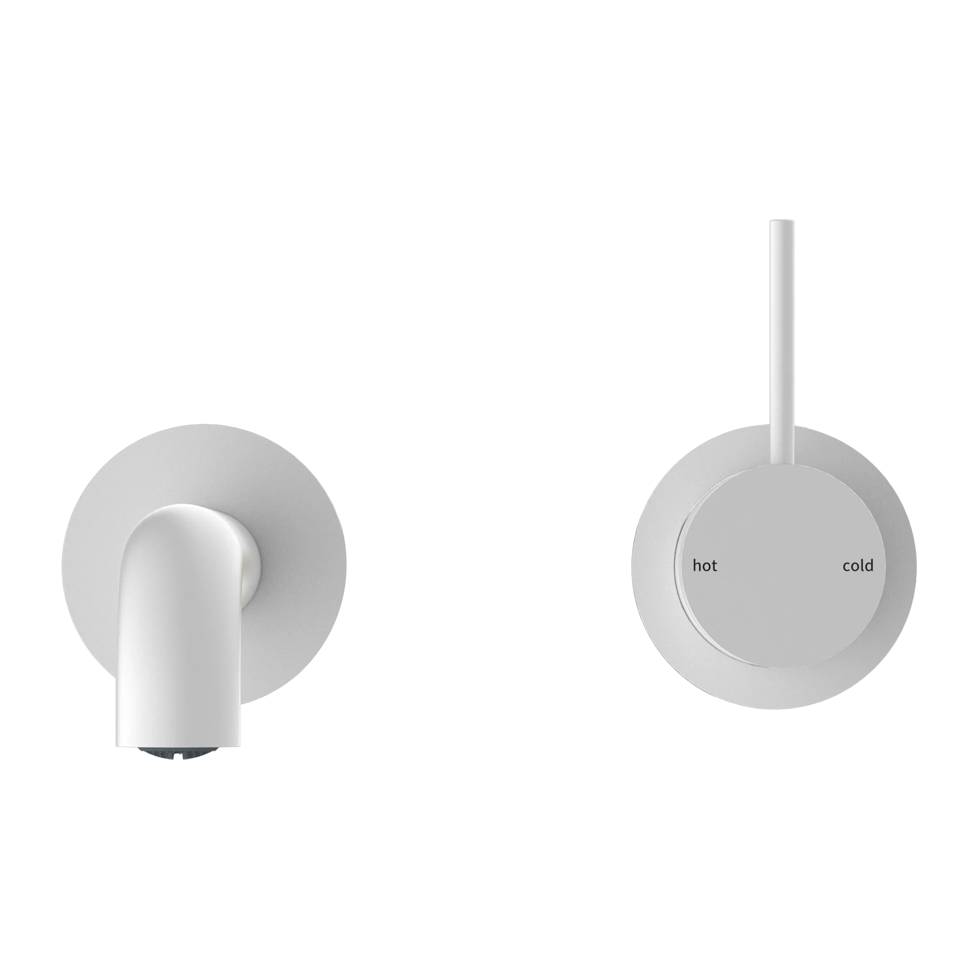 Mecca Wall Basin/bath Mixer Separate Back Plate Handle Up 260mm - Image 9