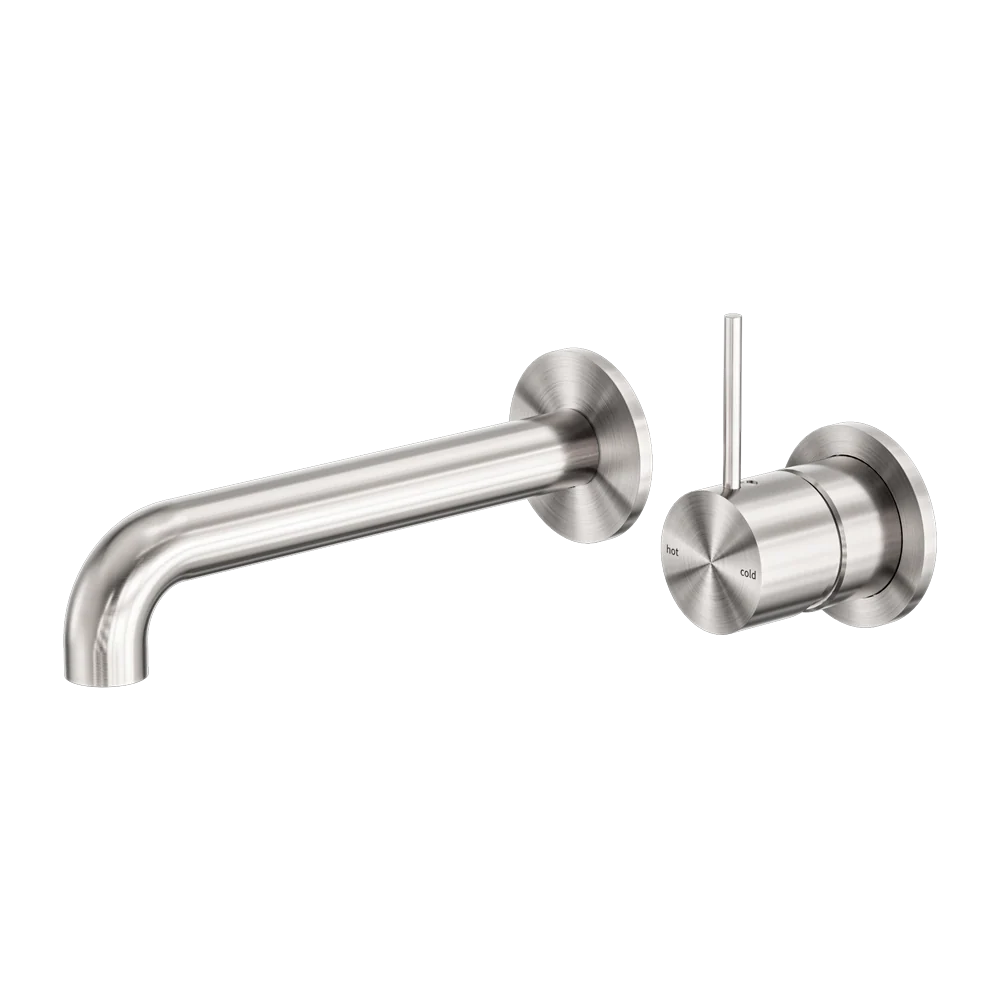 Mecca Wall Basin/bath Mixer Separete Back Plate Handle Up 185mm - Image 3