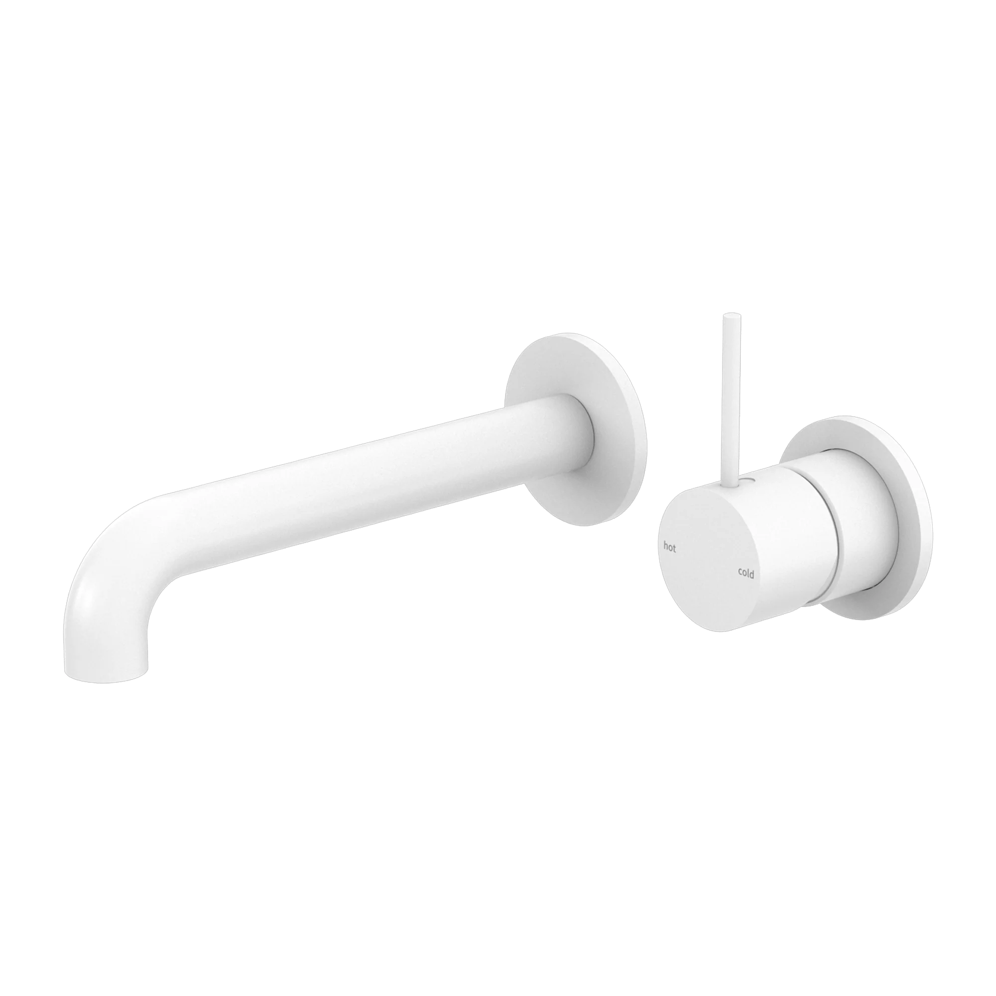 Mecca Wall Basin/bath Mixer Separete Back Plate Handle Up 185mm - Image 7