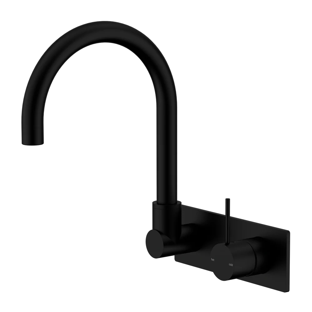 Mecca Wall Basin/bath Mixer Swivel Spout Handle Up - Image 2