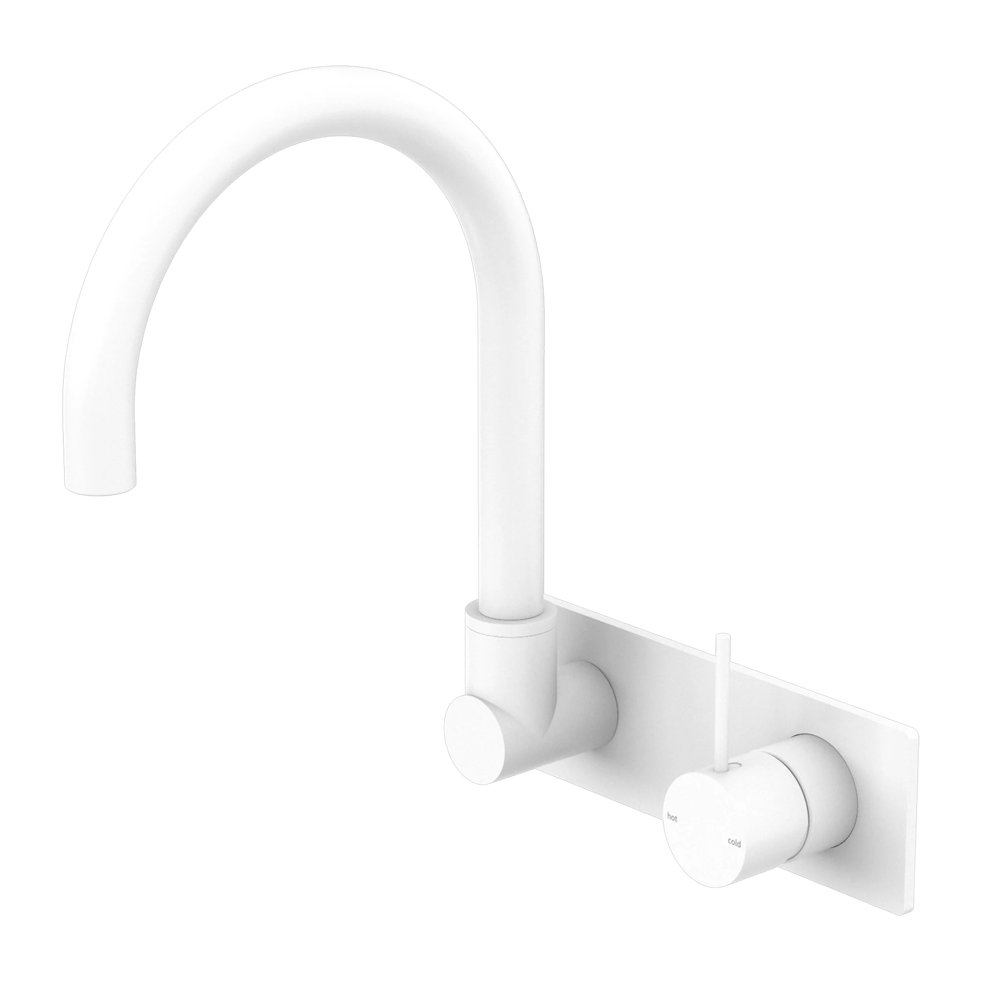 Mecca Wall Basin/bath Mixer Swivel Spout Handle Up - Image 7