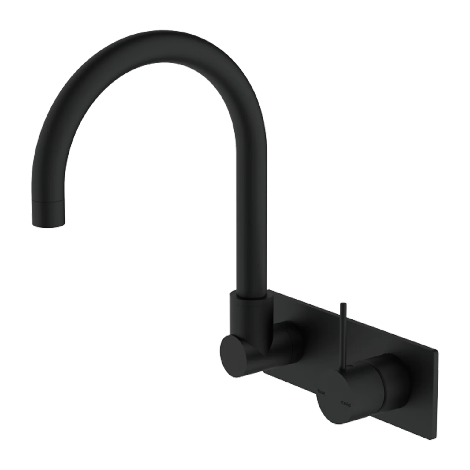 Mecca Wall Basin Mixer Handle Up - Image 6