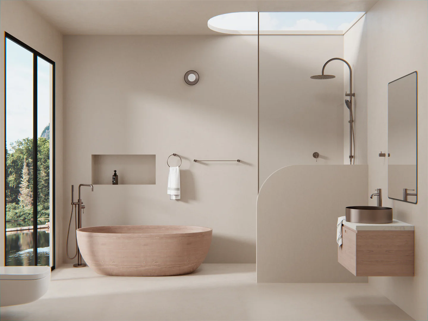 OPAL Single Towel Rail 600/800mm - Image 13