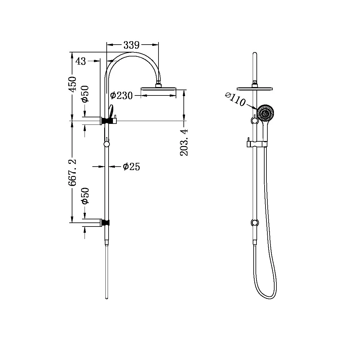 Opal Twin Shower - Image 9