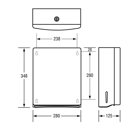 Paper Towel Dispenser in Antimicrobial - Image 2