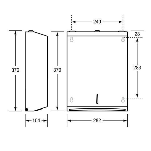 Paper Towel Dispenser in Satin Stainless Steel - Image 2