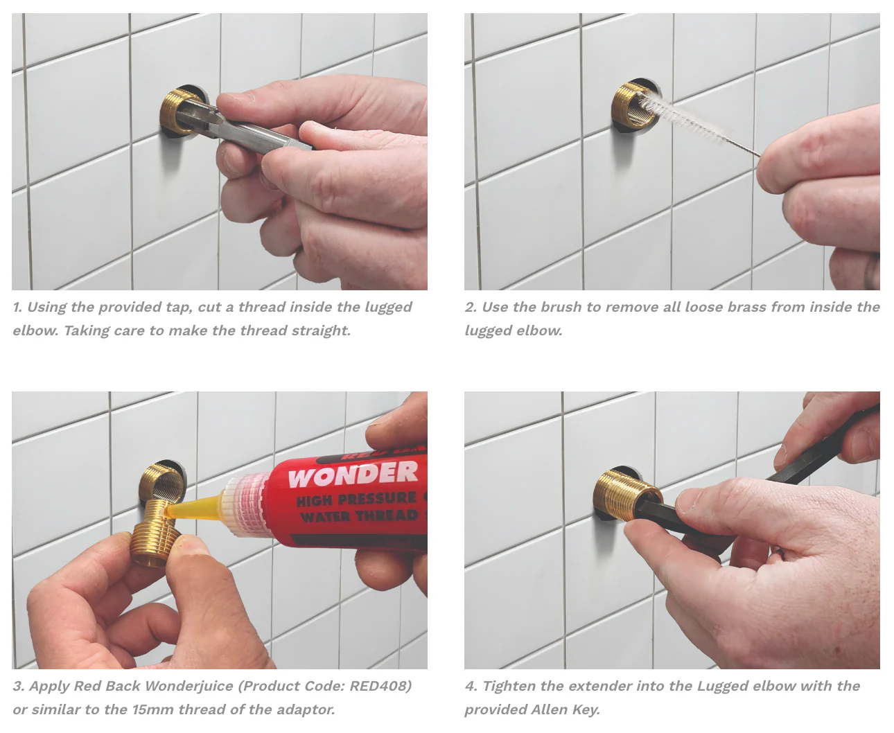 Plumtool Lugged Elbow Extender Kit - Image 4