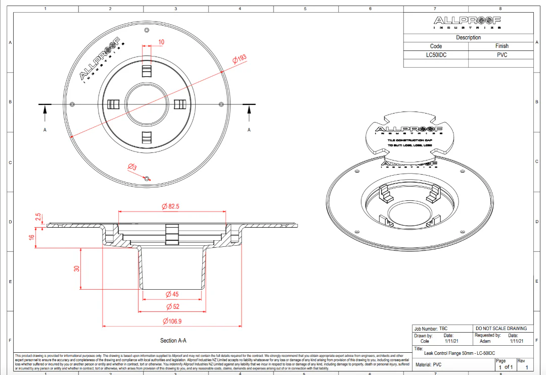Puddle Flange with construction cap - Image 9