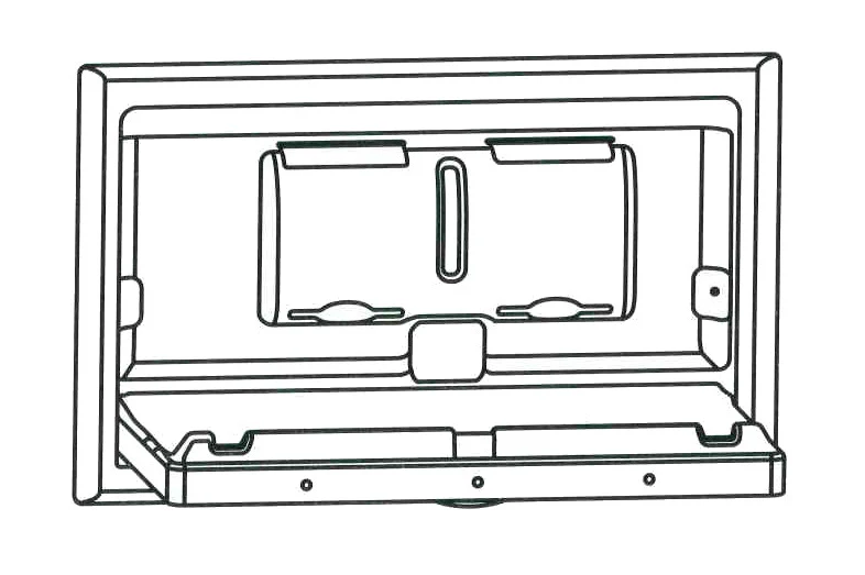 Recessed Horizontal Baby Change Station in Stainless Steel - Image 3