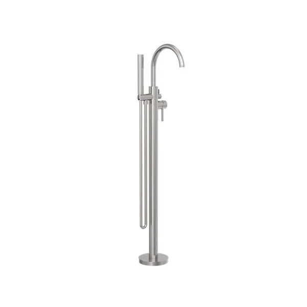 Round Floormount Mixer With Handshower - Image 3