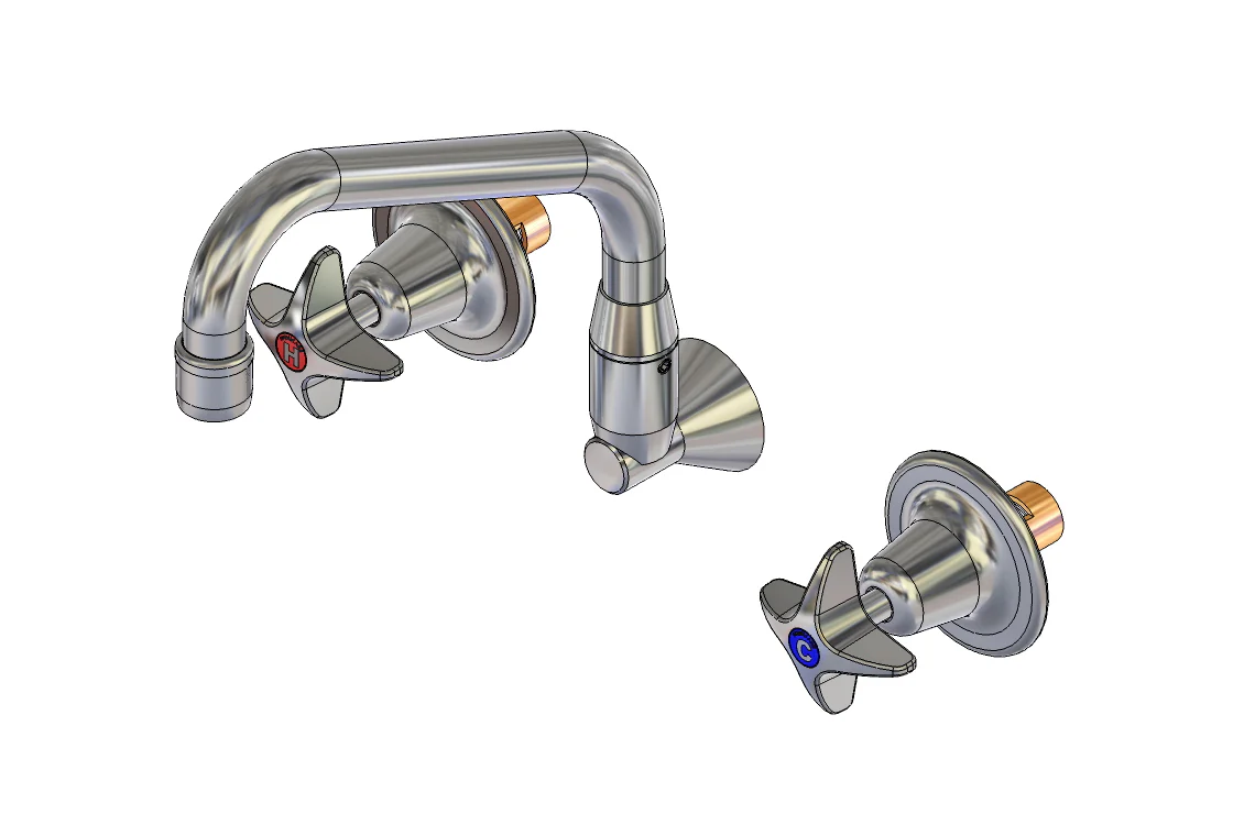 School Pattern Recessed Set With SP110 Swivel Spout - Image 3