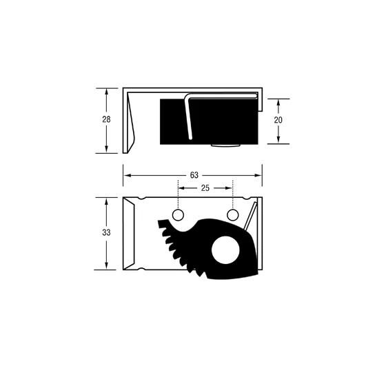 Single Mop & Broom Holder in Satin Stainless Steel - Image 2