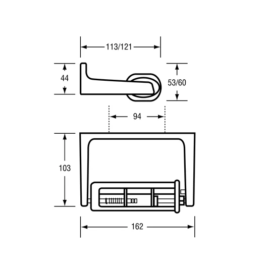 Single Toilet Roll Holder ML820 - Image 2