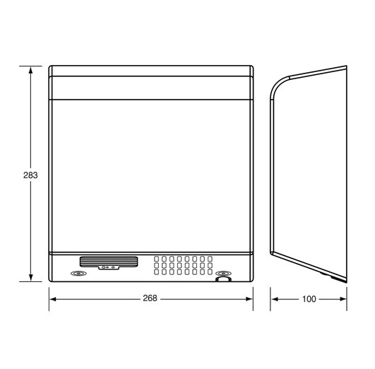 Slimline Auto Hand Dryer in Satin Stainless Steel - Image 2