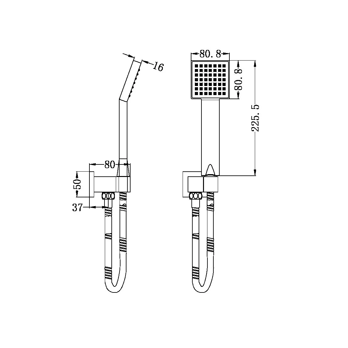 Square Shower Bracket - Image 2