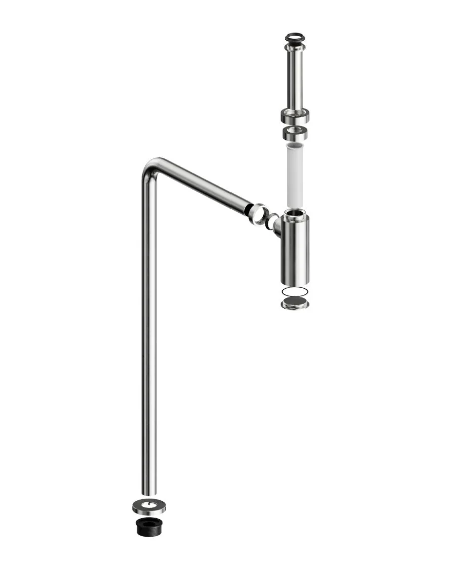 Stainless Steel Adjustable Bottle S Trap - Image 2