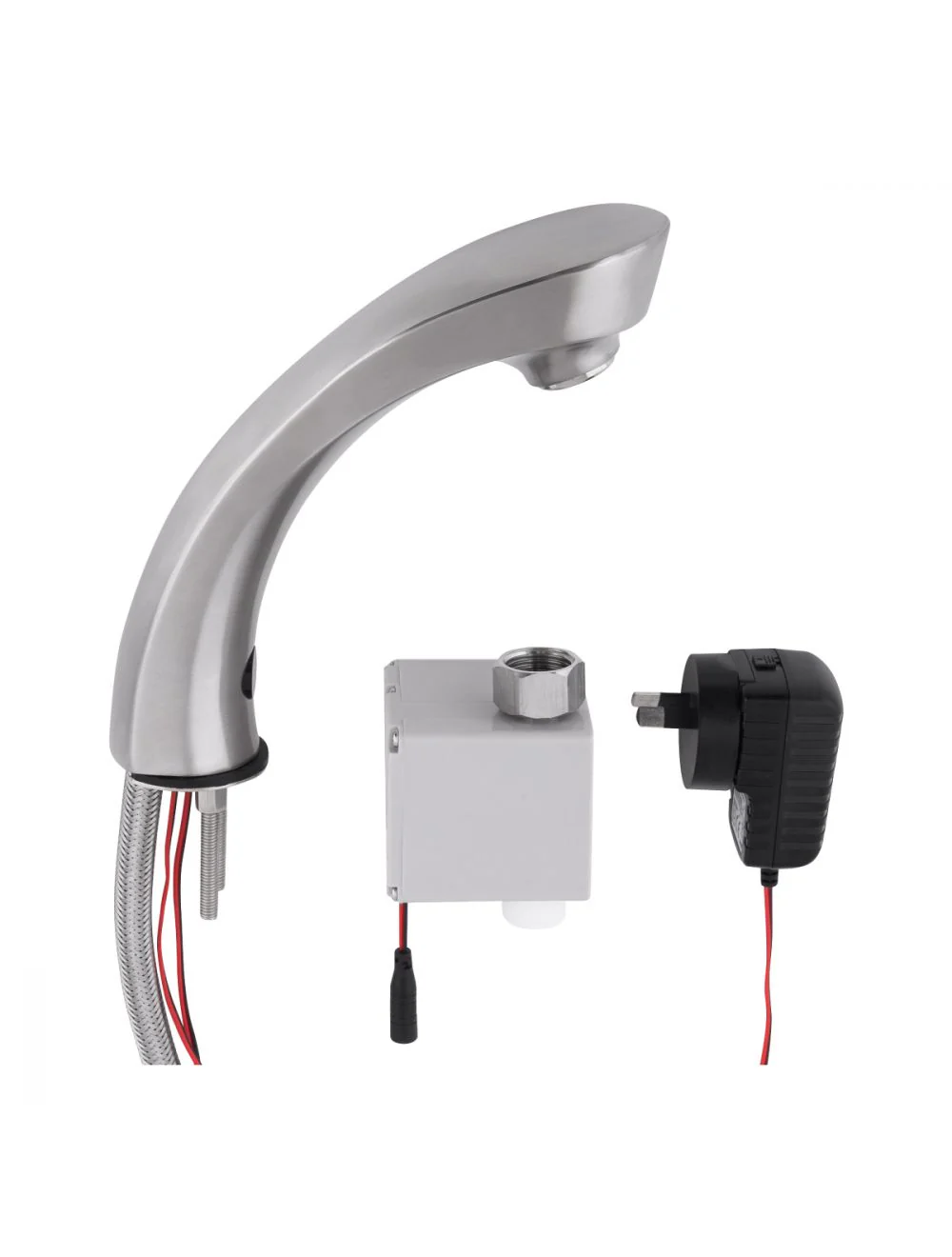 Stainless Steel Hob Mounted Infrared Sensor Tap Mains Operated - Image 2