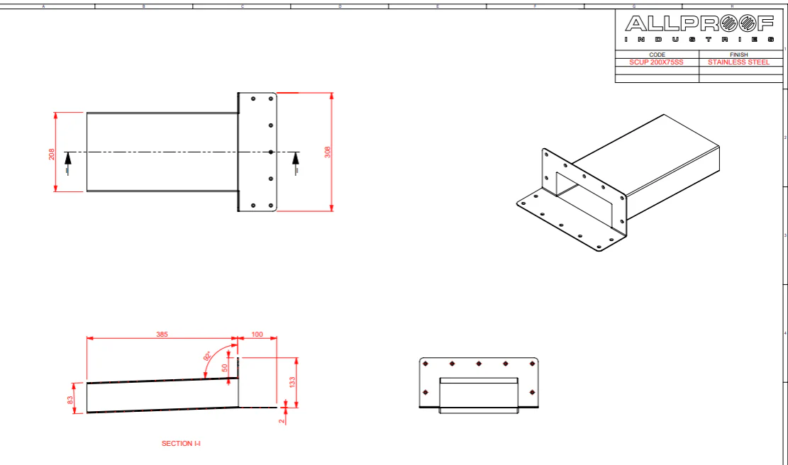 Stainless Steel Scupper - Image 3