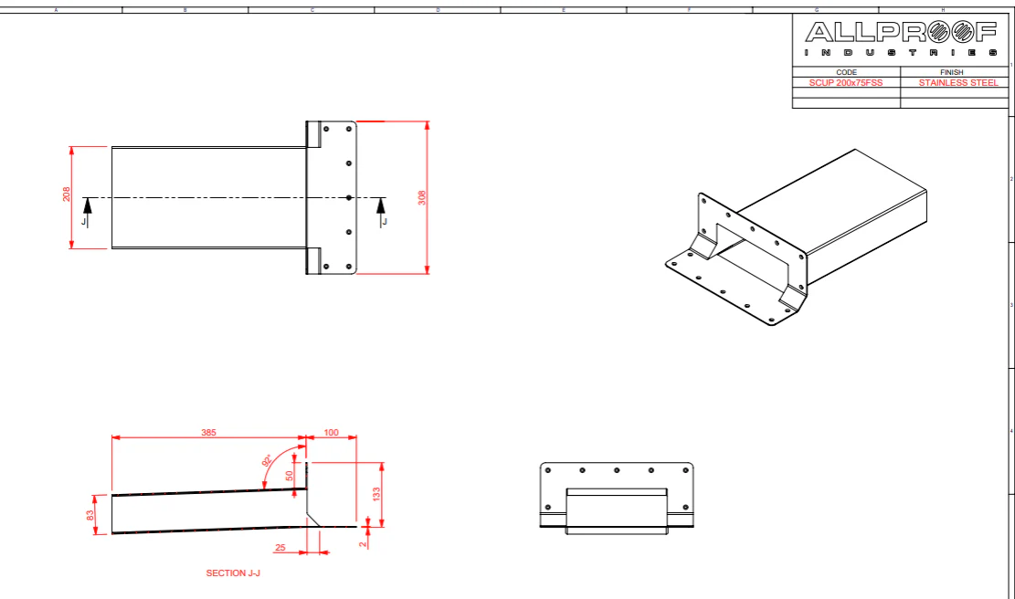 Stainless Steel Scupper - Image 4