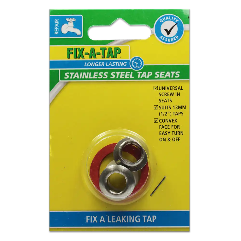 Stainless Steel Tap Seat – Screw In 13mm Pack of 2 - Image 2