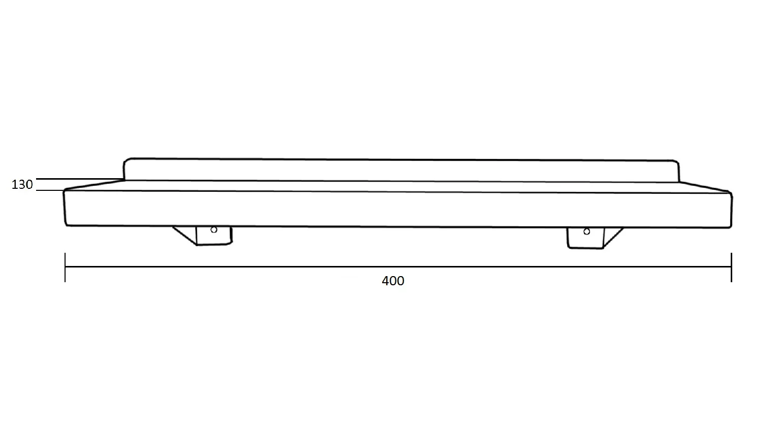 Stainless Steel Utility Shelf in Antimicrobial - Image 2