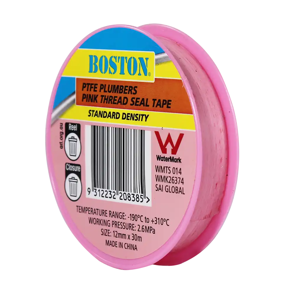 Standard Density Pink Thread Seal Tape 12mm x 30m - Image 3
