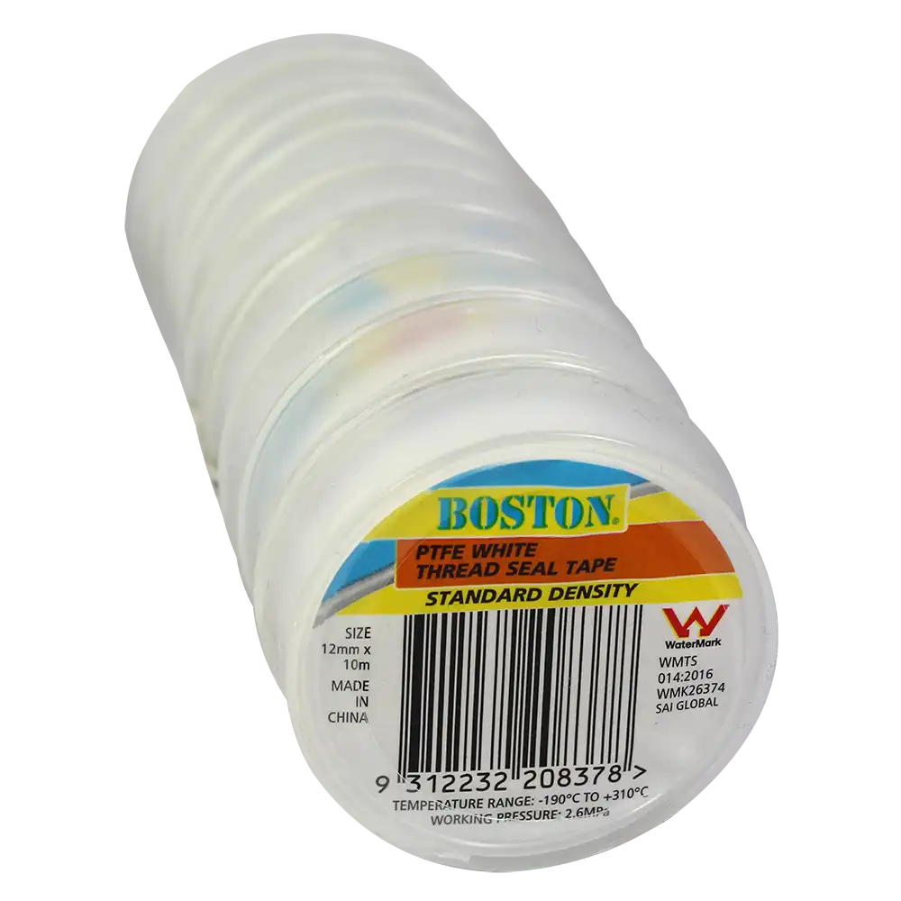 Standard Density White Thread Seal Tape 12mm x 10m - Image 2