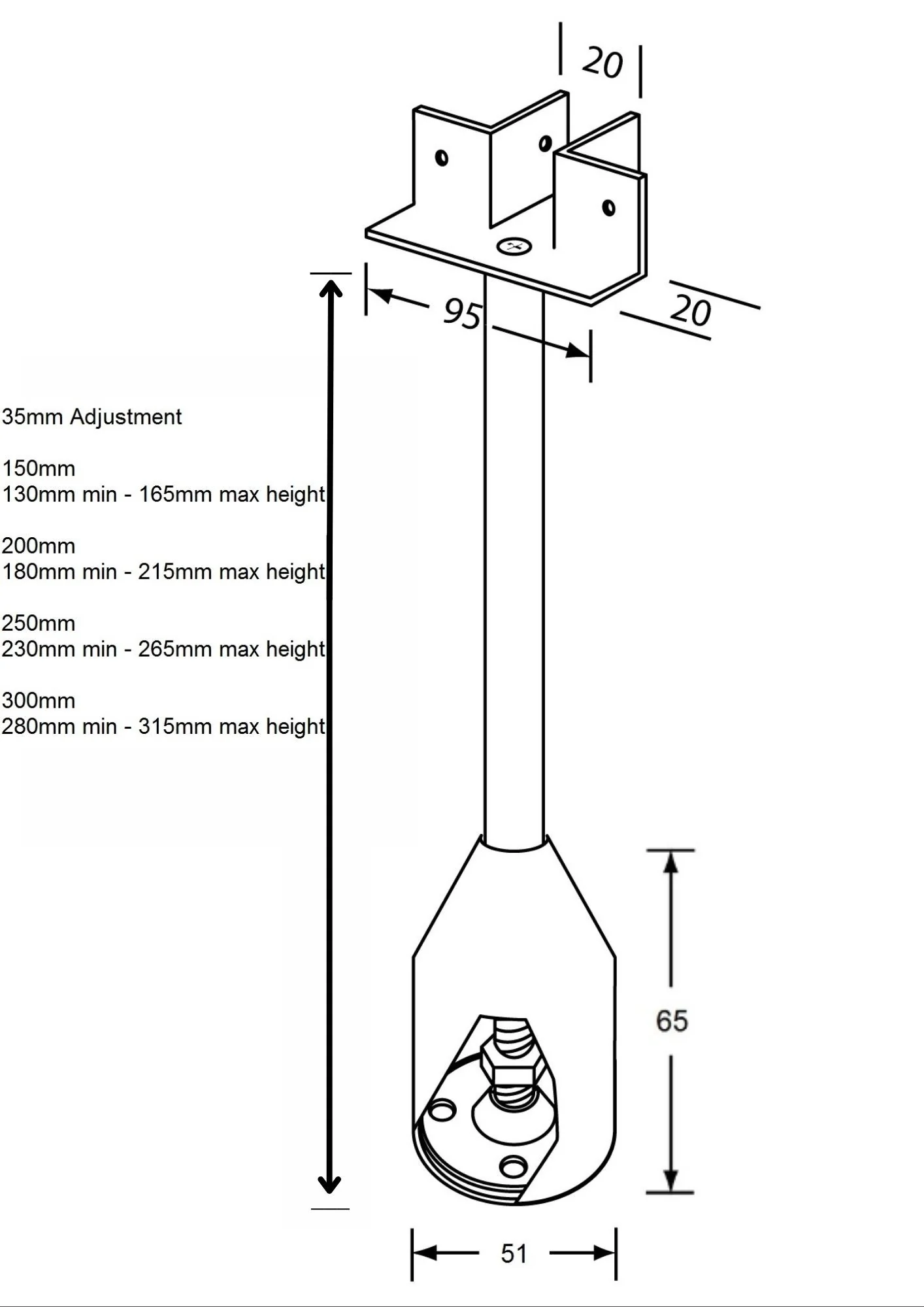 T Piece Foot Assembly - Image 2