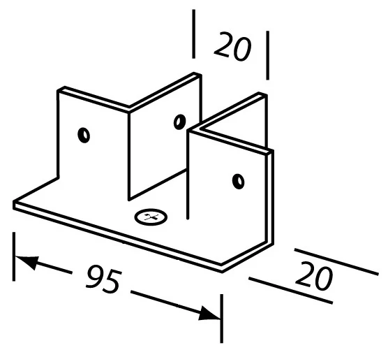 T Piece Foot Bracket Only - Image 2