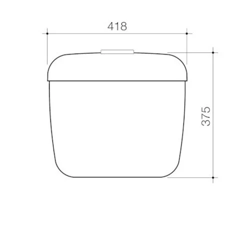 Caroma Tasman Link 4S RH Cistern White – Bottom Inlet, 4.5/3L Dual Flush with Seat & Link | TAS006W - Image 3