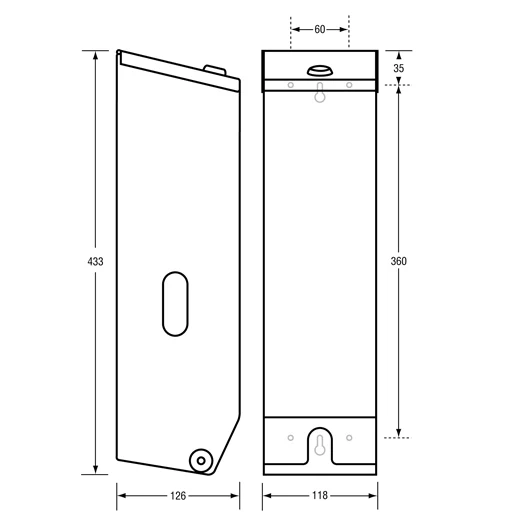 Triple Toilet Roll Dispenser in White Powder Coat - Image 2