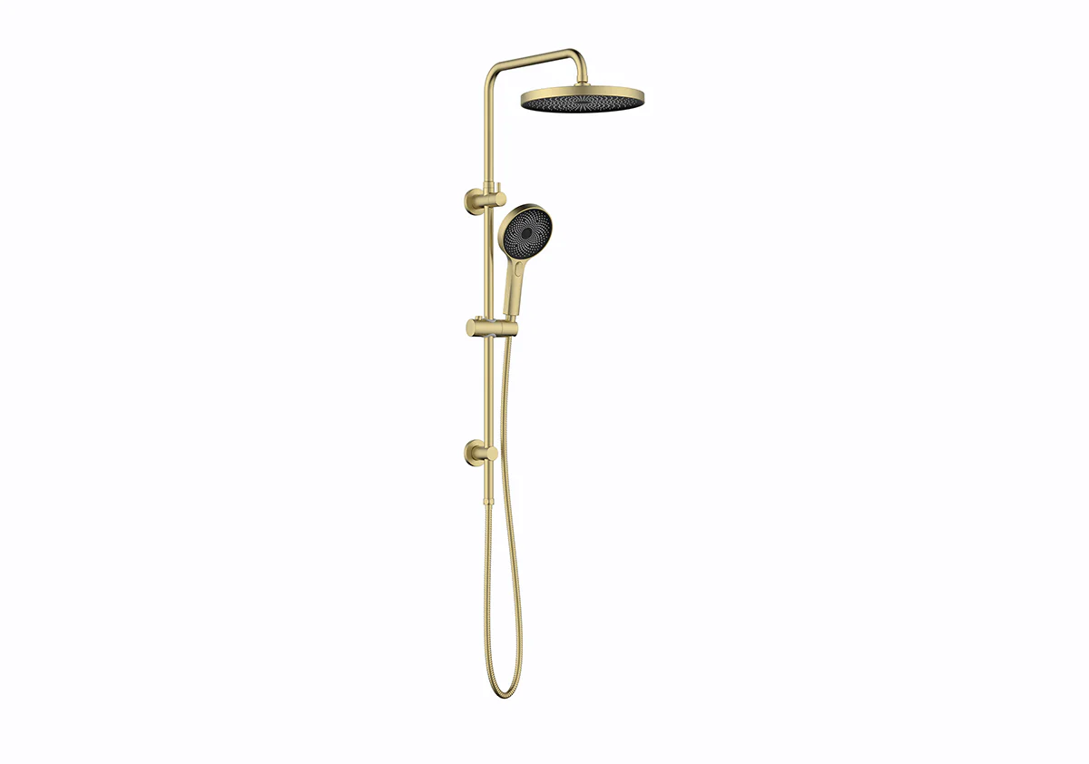 Twin Shower with Rail — 260mm Bush Head, 741 Nozzles, Diverter, 5 Finishes, Lifetime Warranty | T7808 - Image 3