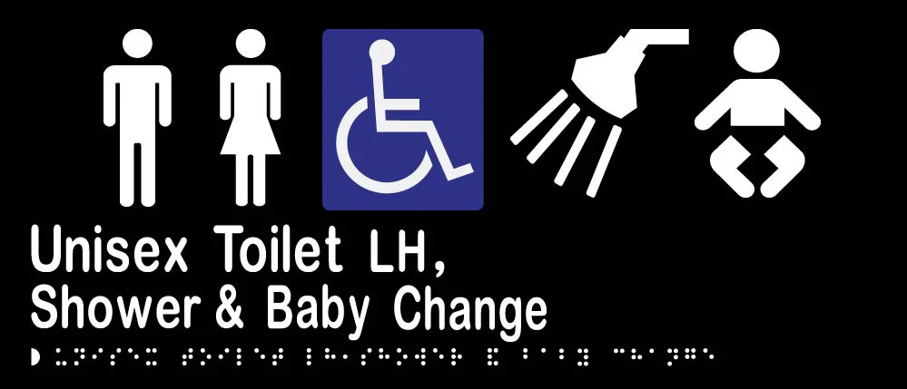 Unisex Accessible Toilet LH, Shower & Baby Change - Image 2