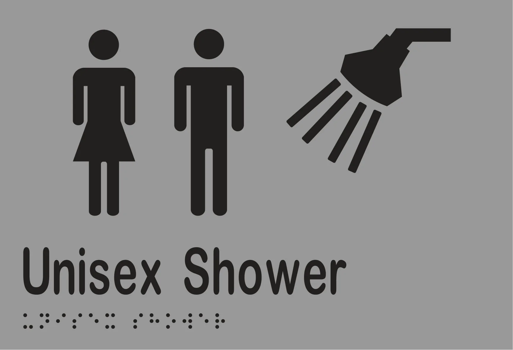 Unisex Shower Braille 220mmW x 150mmH - Image 3