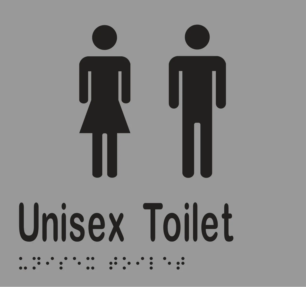 Unisex Toilet Braille 160mmW x 150mmH - Image 3