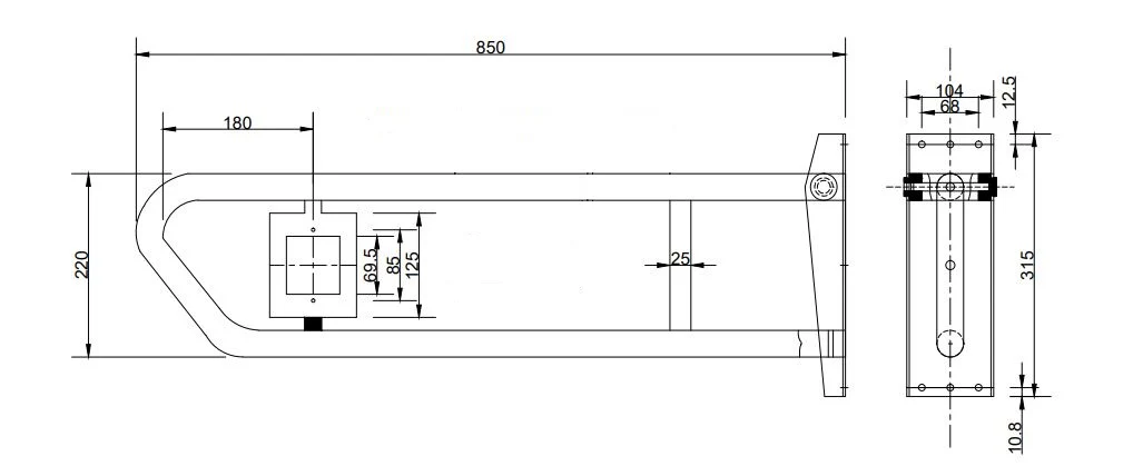 Universal Pull Down Grab Rail with Nurse Call Facility - Image 2