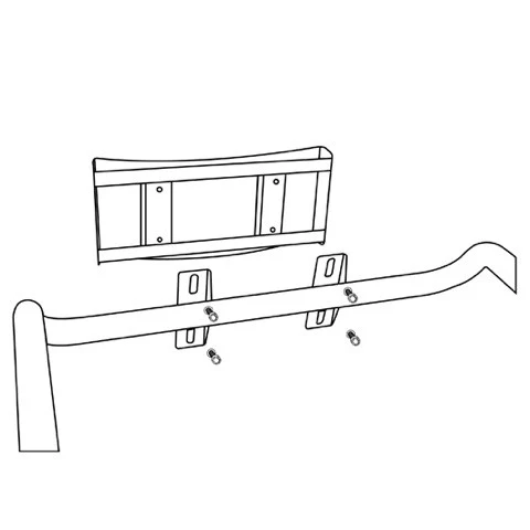 Vandal Proof Curved Backrest in Antimicrobial - Image 3