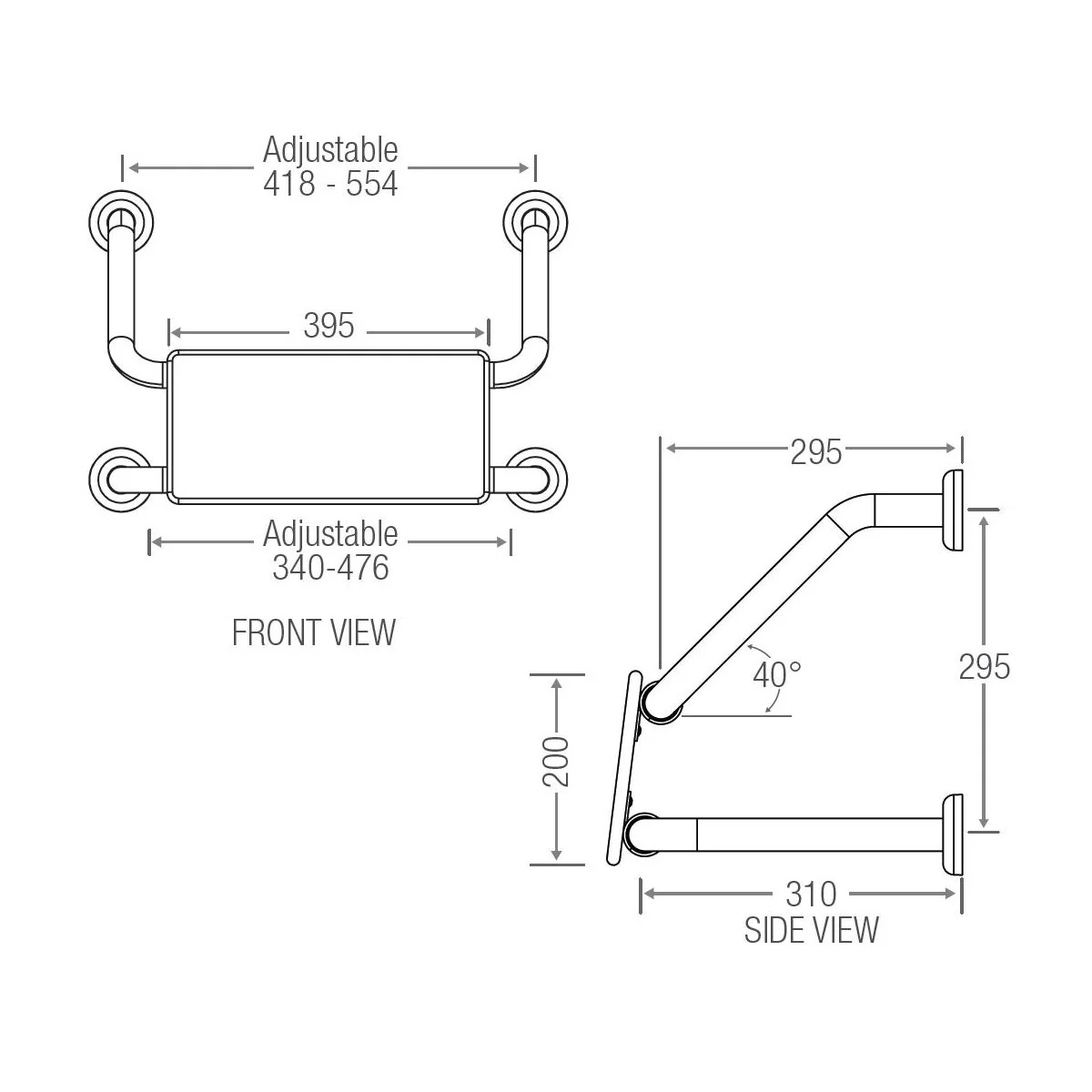 Wall Mounted Backrest - Image 2