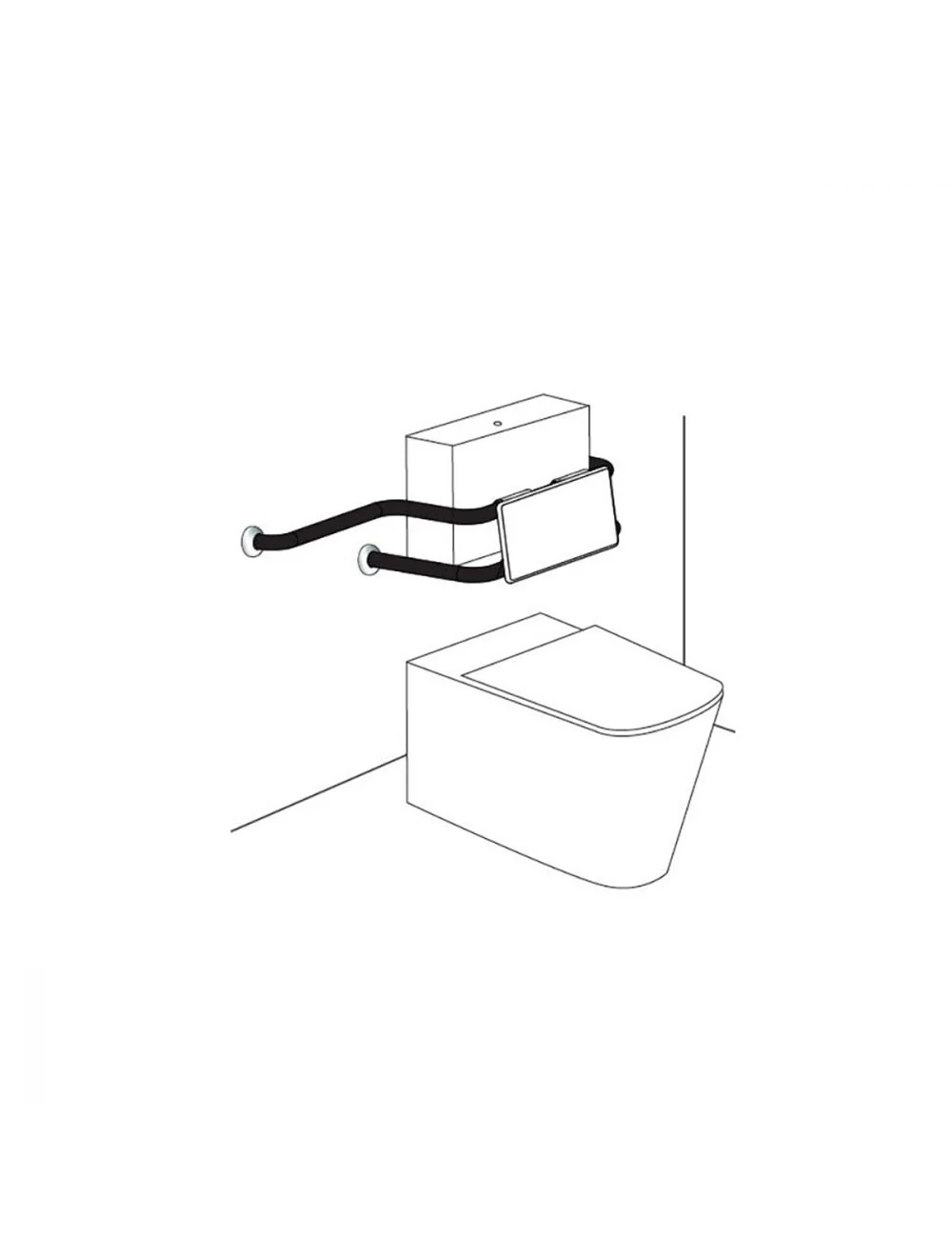 Wall Mounted Backrest With 400mm Extension - Image 3