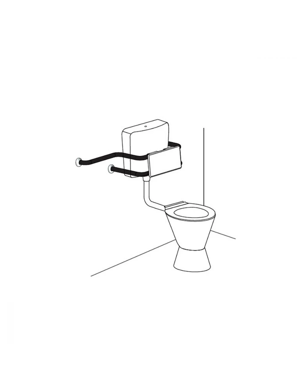 Wall Mounted Backrest With 400mm Extension - Image 4