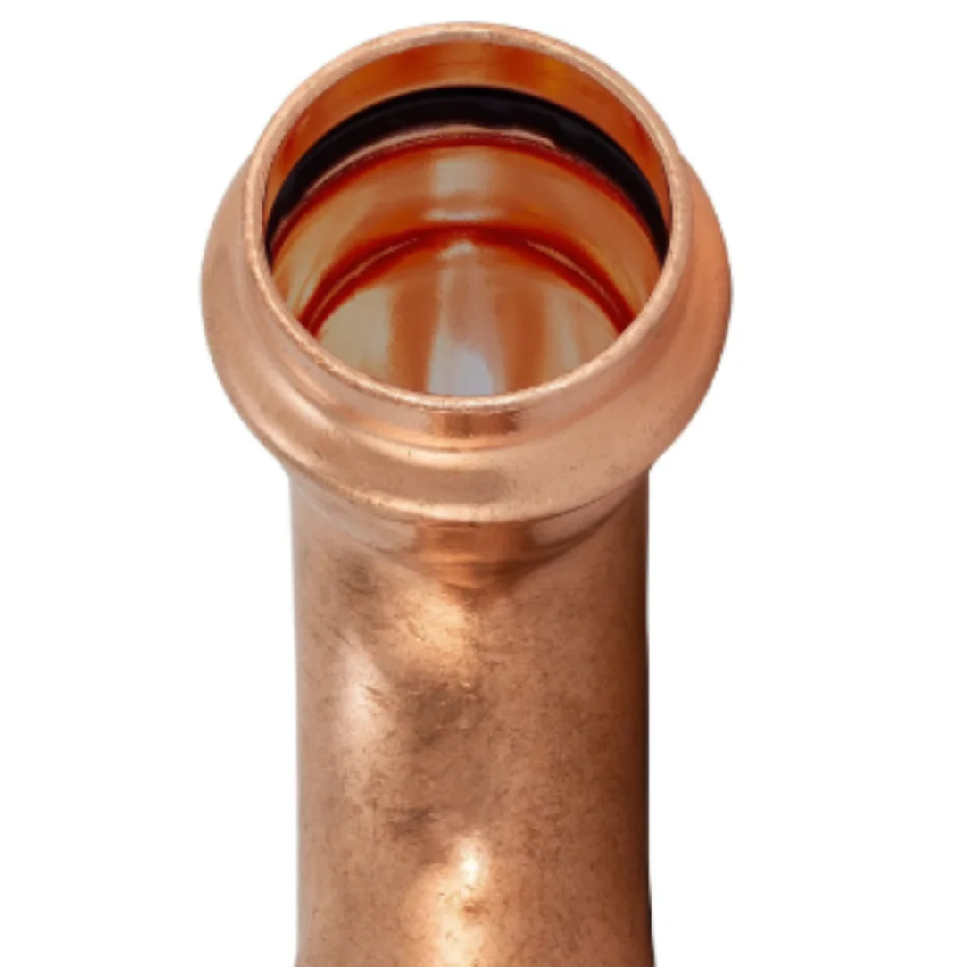Water Copper Press Elbow Bend Male & Female - Image 2