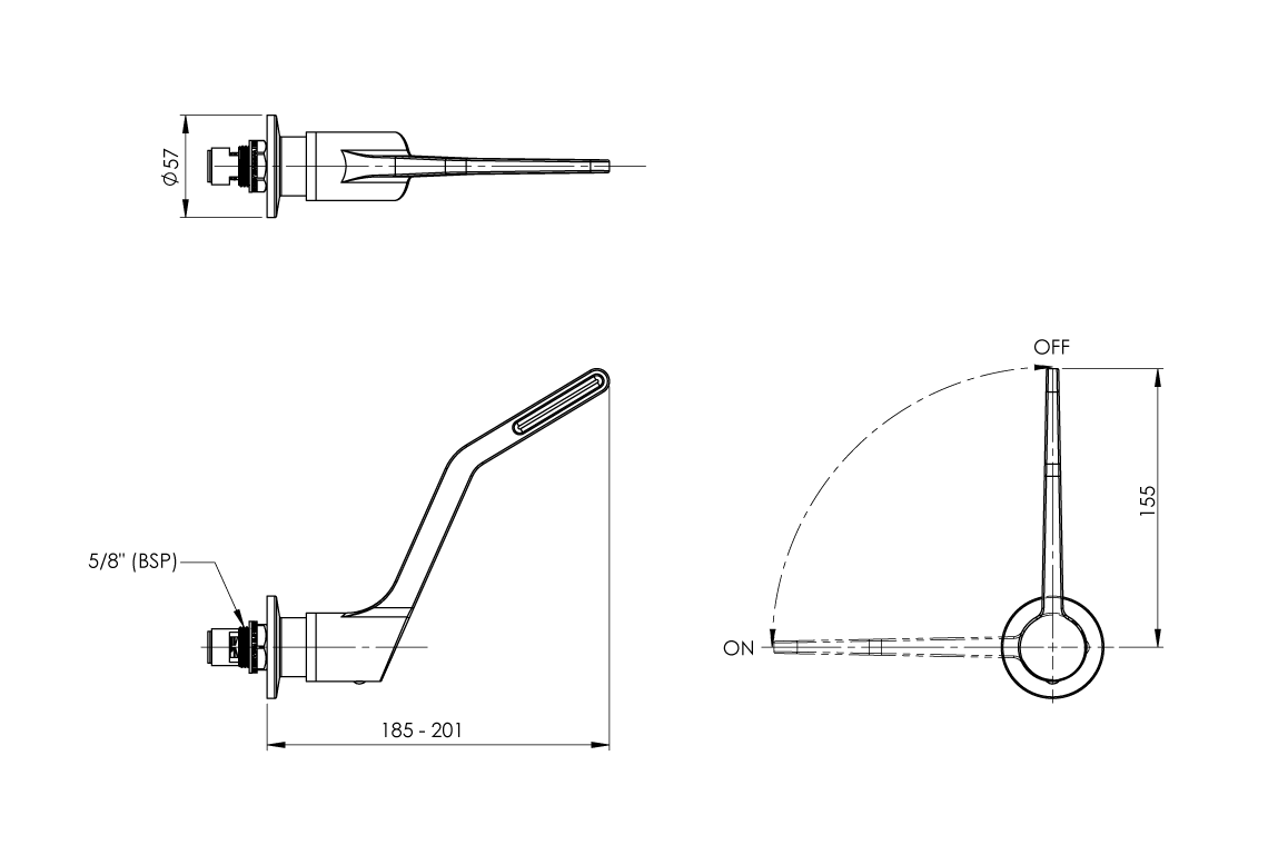 Wellbeing Leva 150mm Recess Adaptor - Image 2
