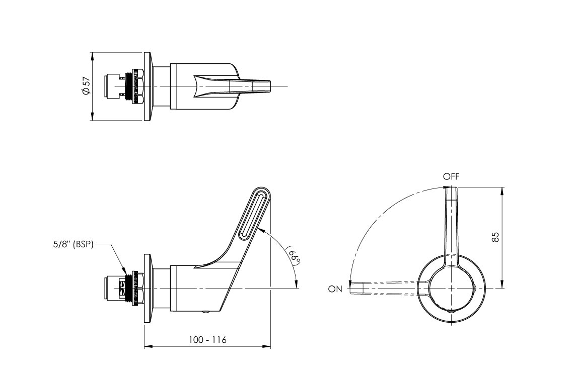 Wellbeing Leva 80mm Recess Adaptor - Image 2