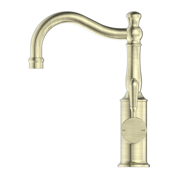 York Basin Mixer Hook Spout With Metal Lever - Image 7